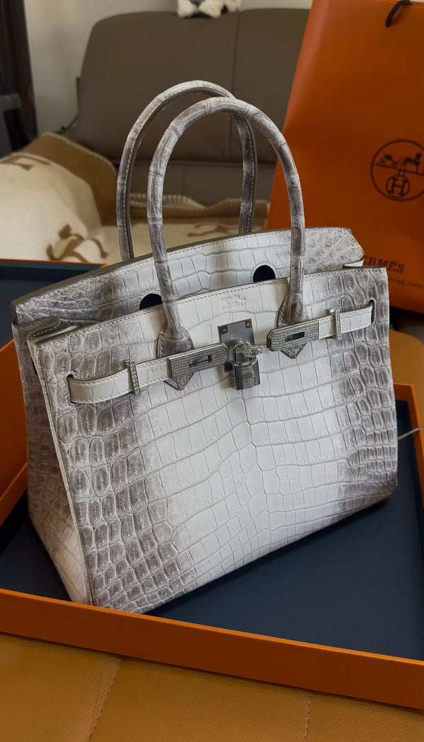 Hermes birkin in Himalaya Original Niloticus Crocodile leather