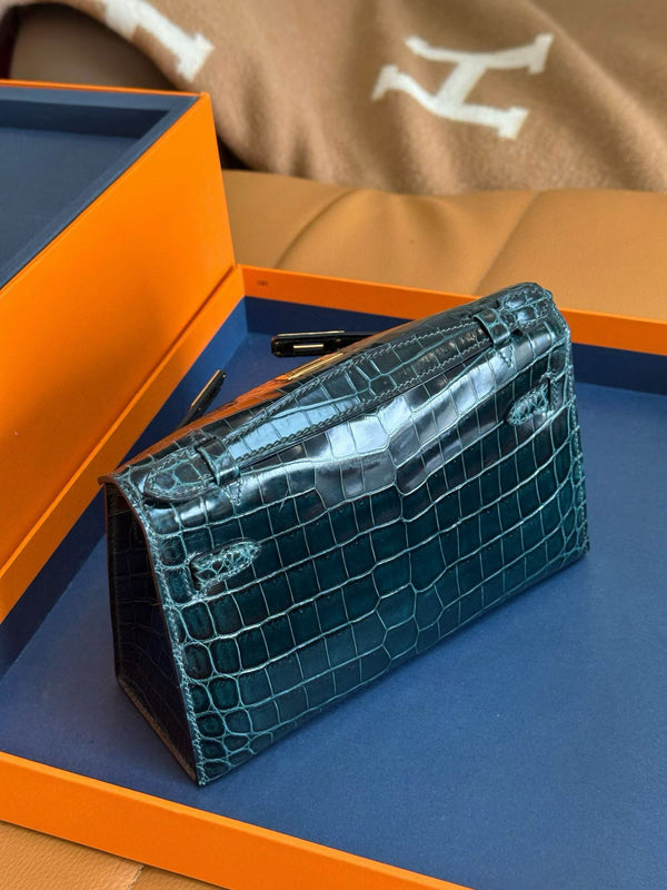 Hermes Phochette Clutch Original Aligator leather
