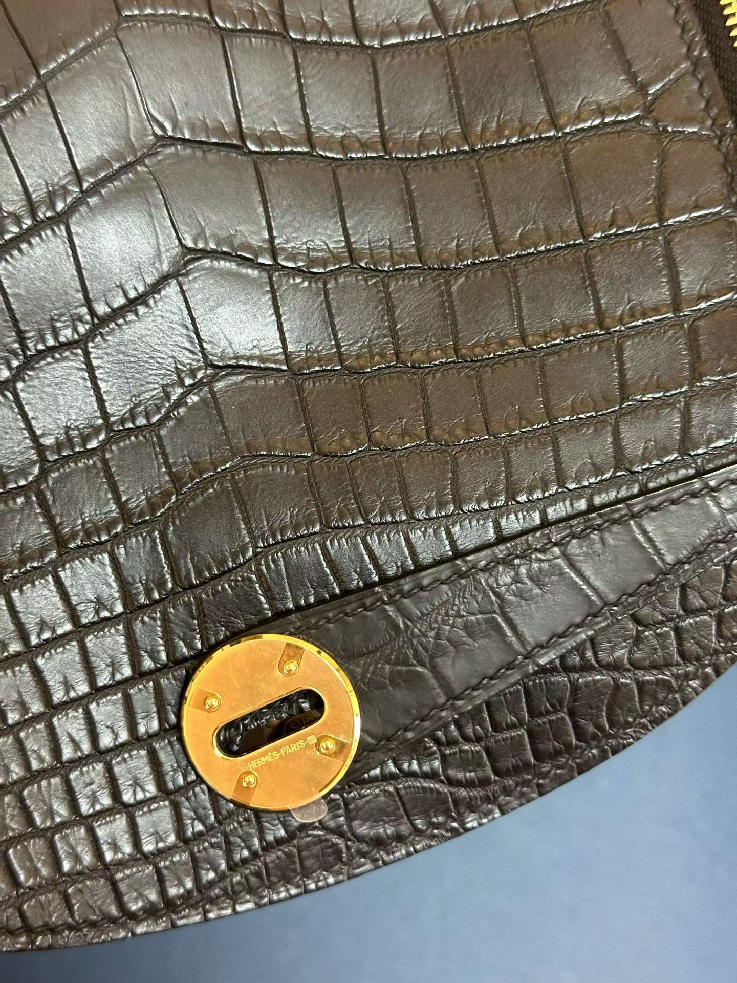 Hermes 26 in matte crocodile