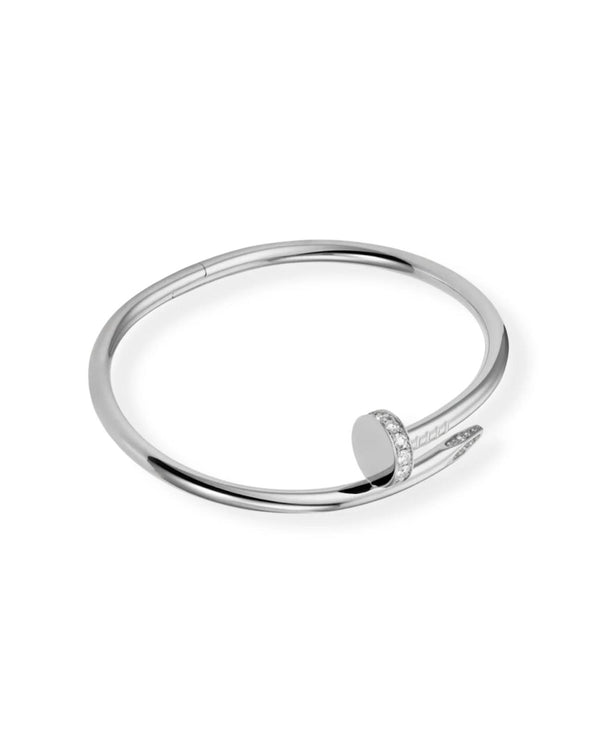 CRT Just Un Clou Bracelet, Classic Model, Diamonds, Silver