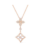 LVN Color Blossom M Star Multi-Motif Pendant, Pink Gold, White Mother-of-Pearl and Diamonds