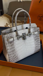 Hermes birkin in Himalaya Original Niloticus Crocodile leather