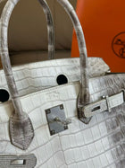 Hermes birkin in Himalaya Original Niloticus Crocodile leather