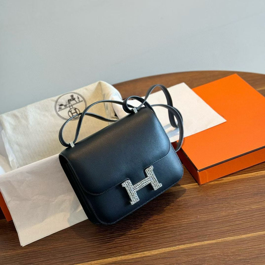 Hermes Constance 18 with ombre lizard buckle