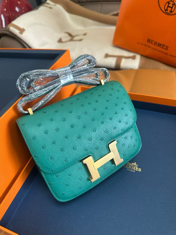 Hermes constance 18 original ostrich leather